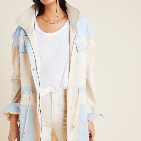 Anthropologie Catelyn Colorblocked Utility Anorak Jacket, Size Medium - Picture 4 of 14